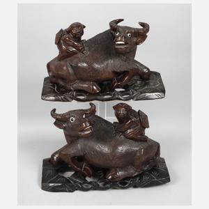 Zwei figürliche Schnitzereien