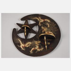 Drei Wandkonsolen Lack