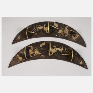 Drei Wandkonsolen Lack