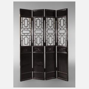 Pingfeng-Stellschirm mit Rechteckmuster