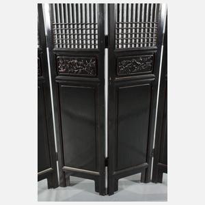 Pingfeng-Stellschirm mit Gittermuster