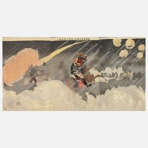 Farbholzschnitt Kobayashi Kiyochika