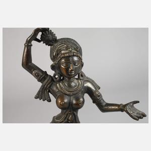 Bronzeplastik Yogini