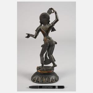 Bronzeplastik Yogini