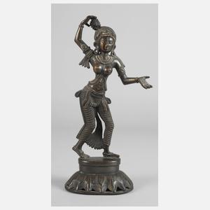 Bronzeplastik Yogini