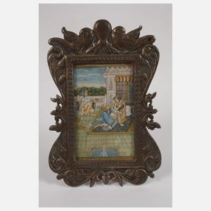 Drei Tischbilderrahmen Silber