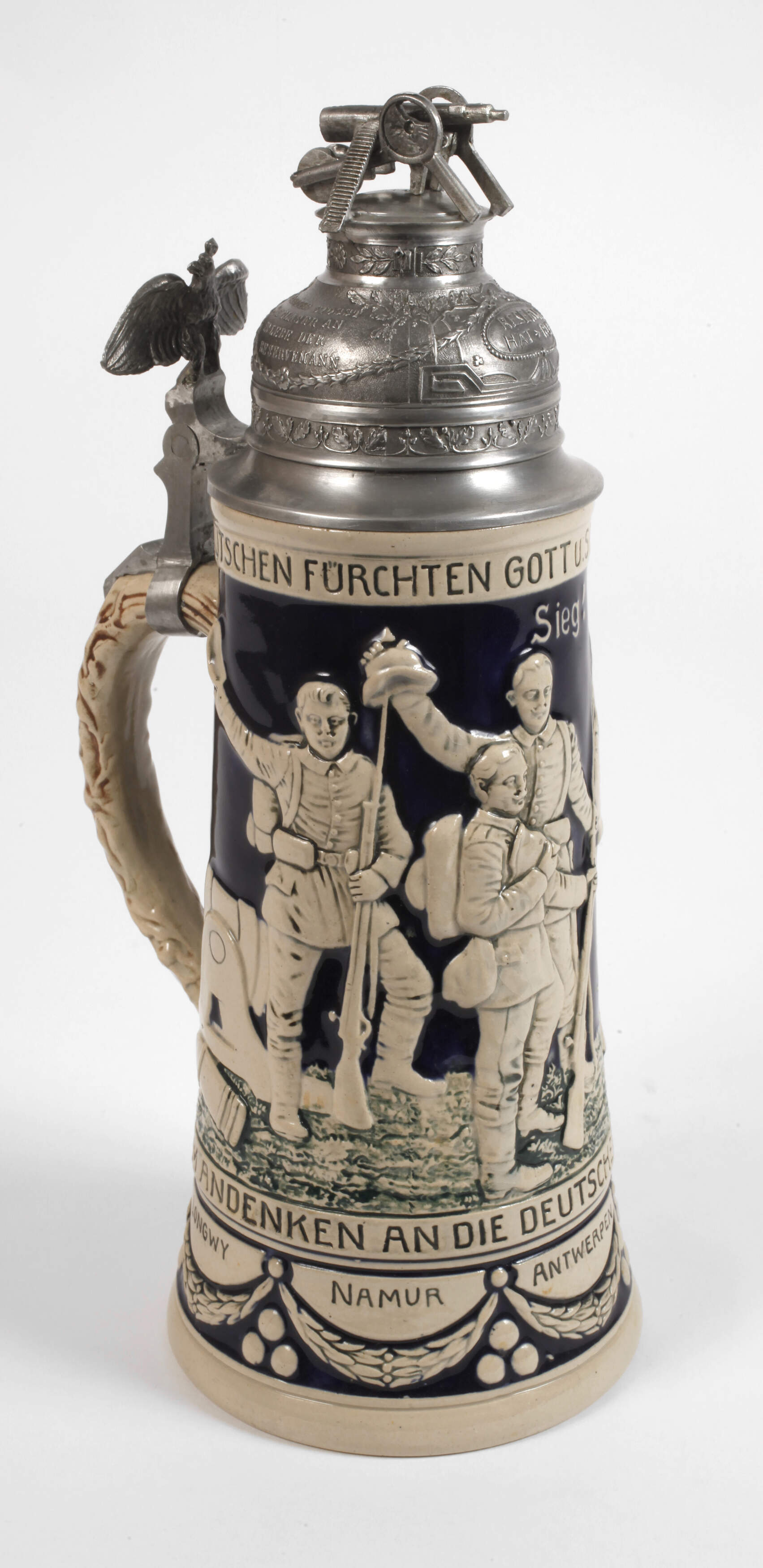 Patriotischer Bierkrug 1. Weltkrieg