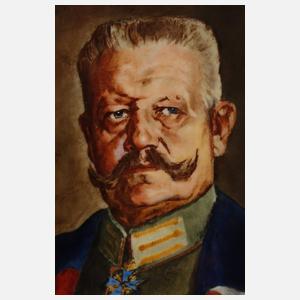 Rosenthal Bildplatte Portrait Hindenburg
