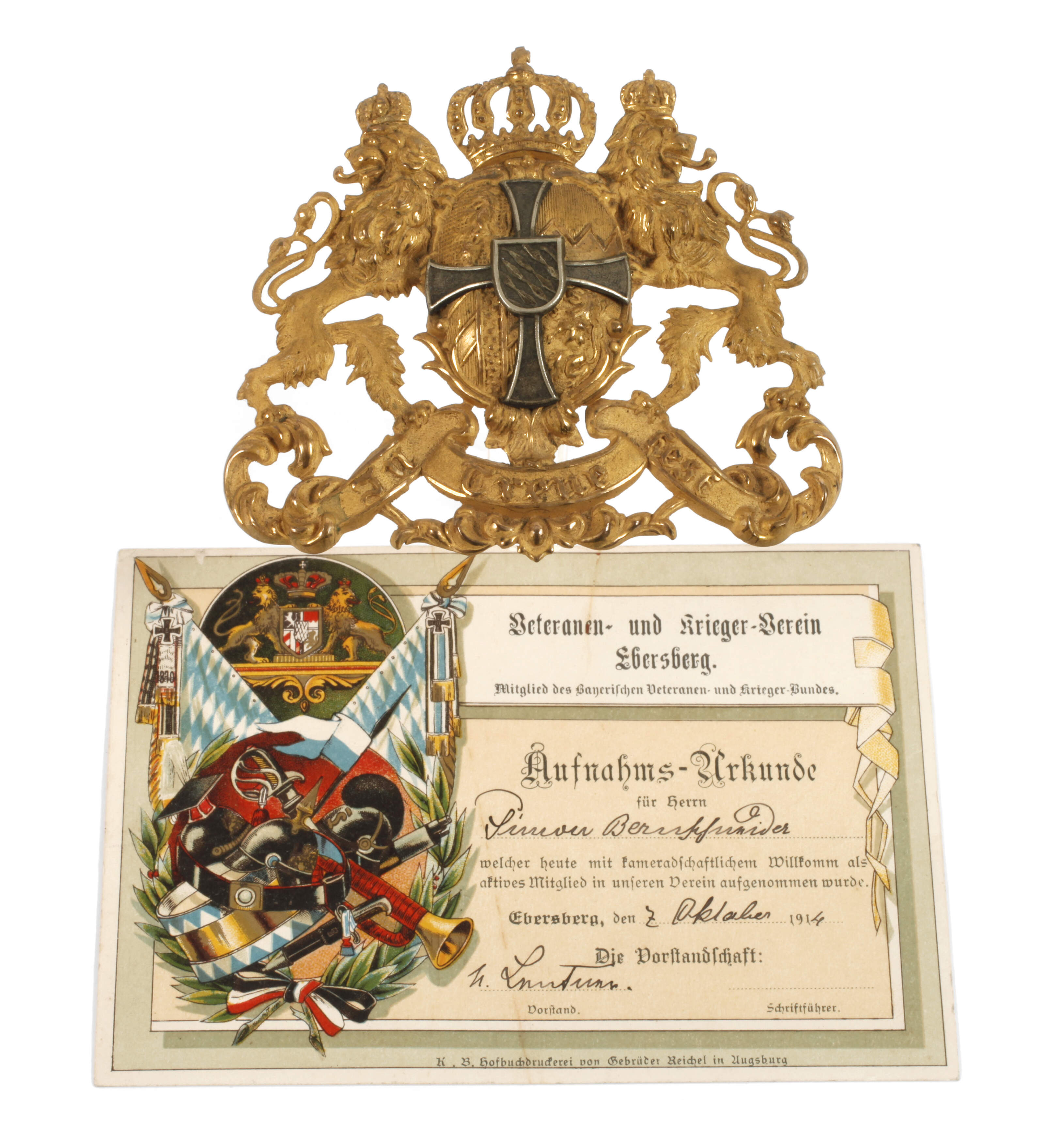 Pickelhaubenemblem Bayern