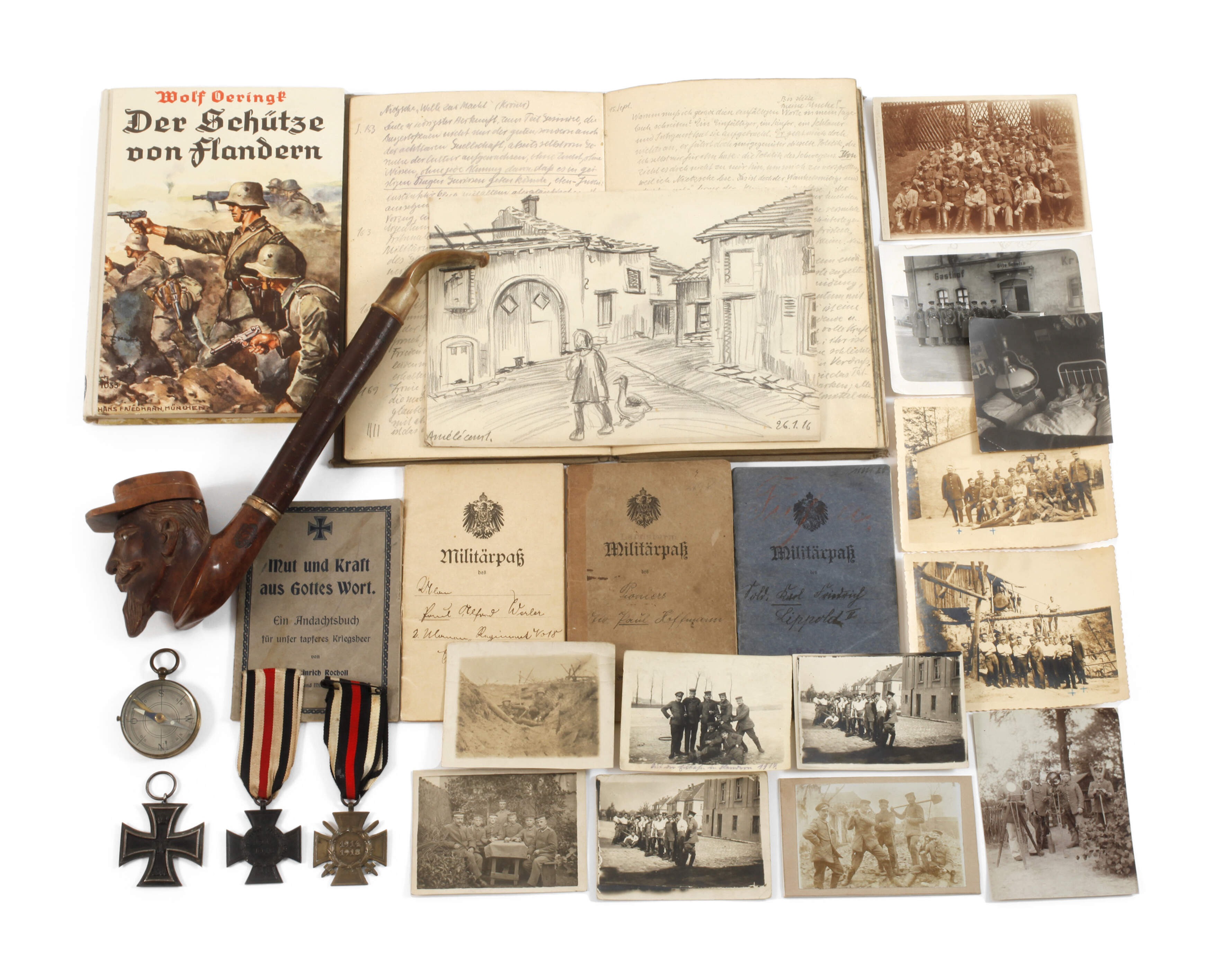 Konvolut Orden und Papiere 1. Weltkrieg