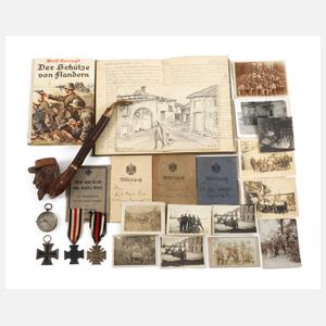 Konvolut Orden und Papiere 1. Weltkrieg