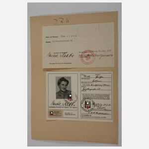 Urkunden Familiennachlass 1. und 2. Weltkrieg