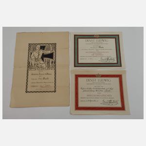 Urkunden Familiennachlass 1. und 2. Weltkrieg