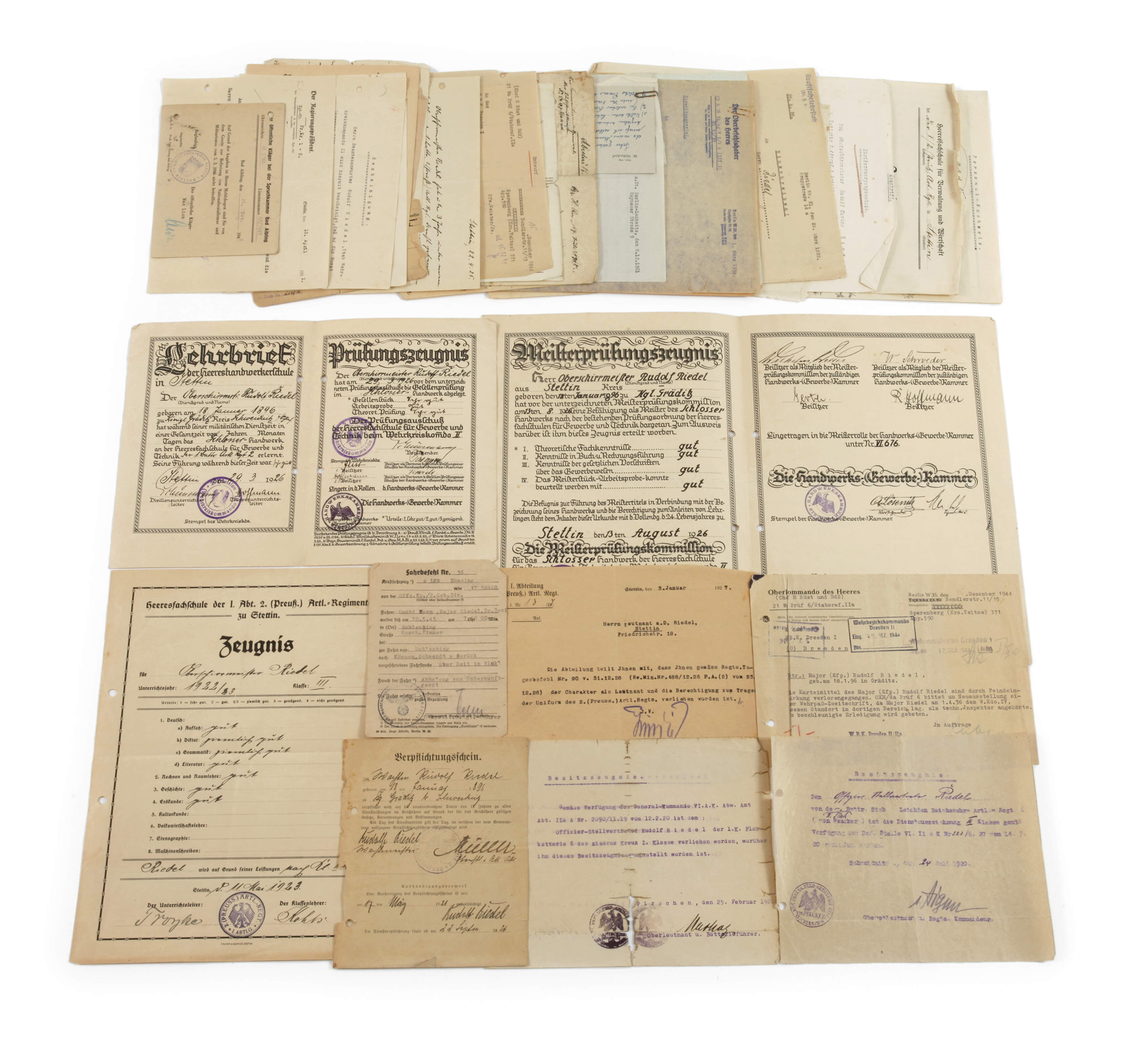 Urkunden- und Papiernachlass 1. Weltkrieg