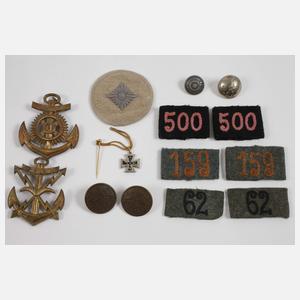 Konvolut Effekten und Knöpfe 2. Weltkrieg