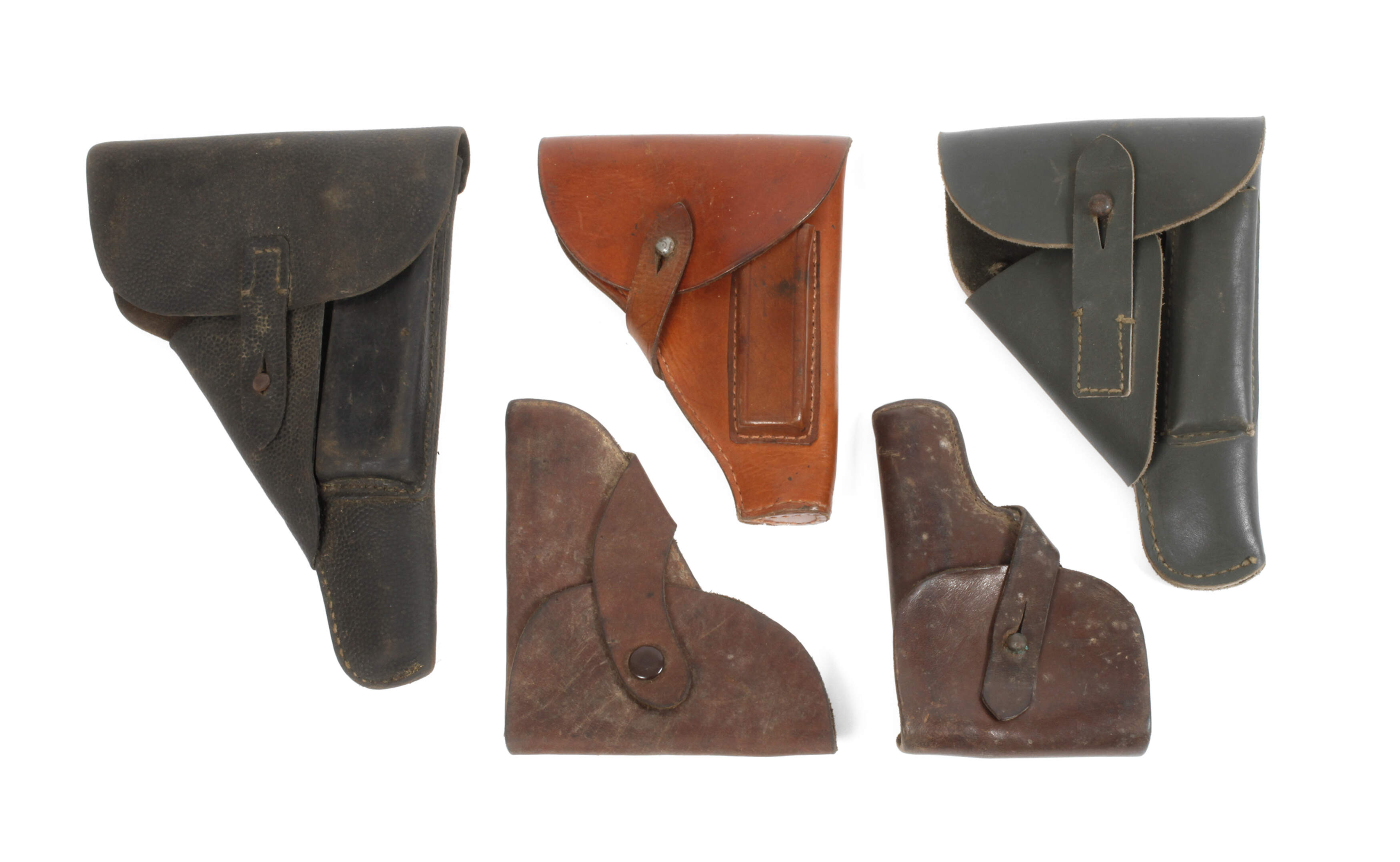 Fünf Pistolentaschen