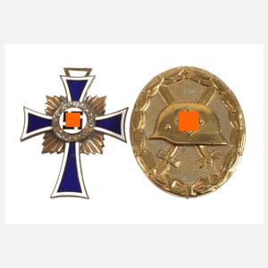 Verwundetenabzeichen in Gold 2. Weltkrieg