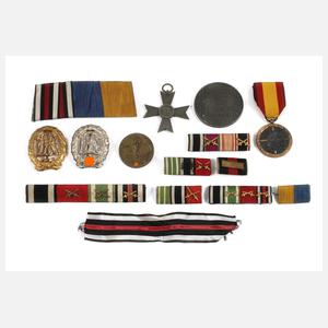 Konvolut Orden, Medaillen und Feldspangen