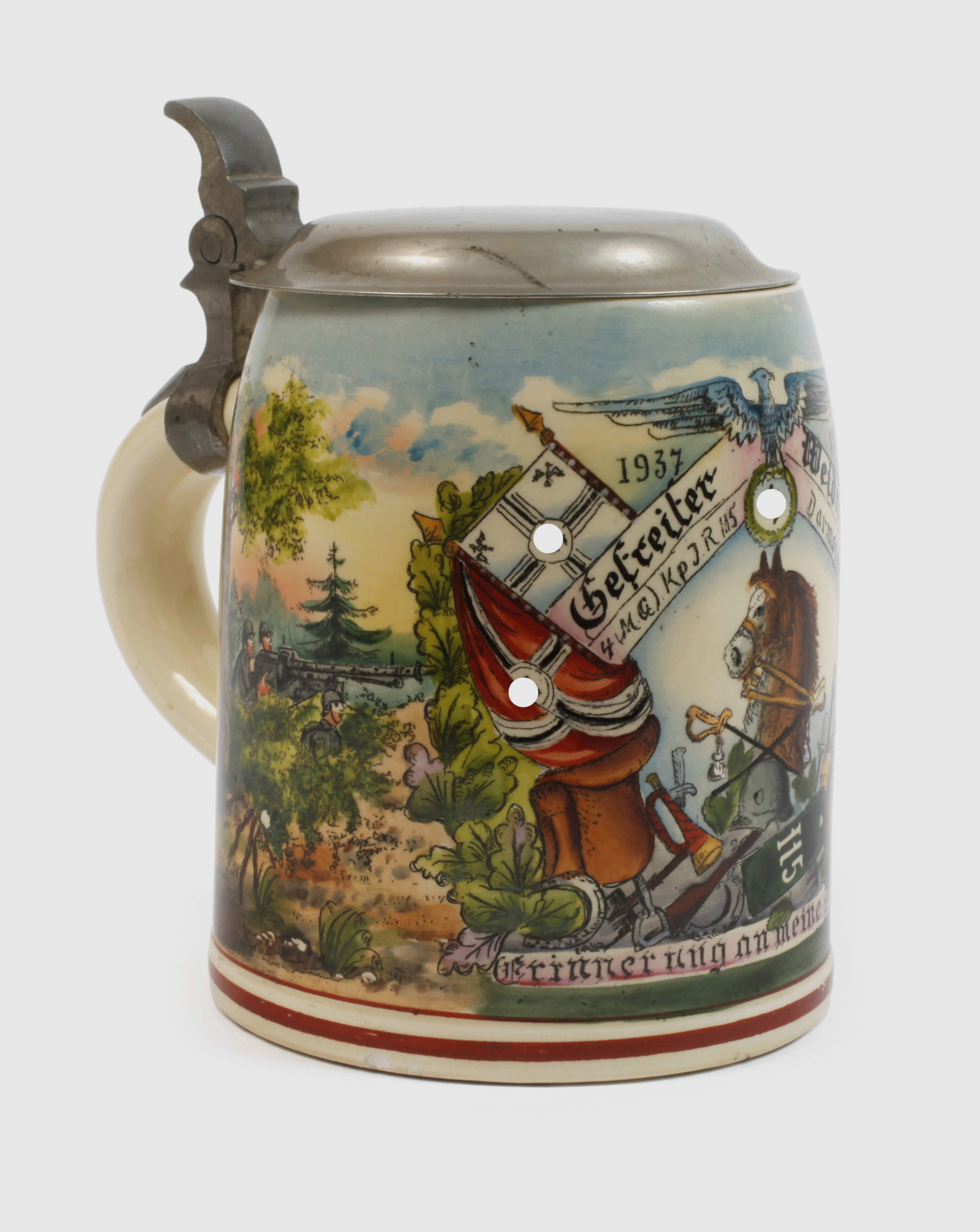 Andenkenkrug MG-Kompanie Darmstadt