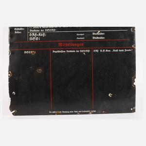 Emailleschild 3. Reich