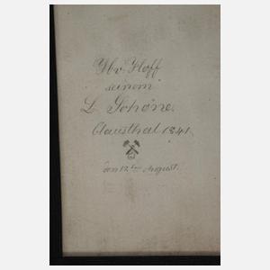 Vier studentische Schattenrissbilder