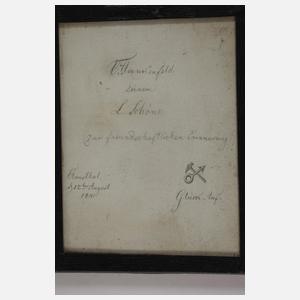 Vier studentische Schattenrissbilder