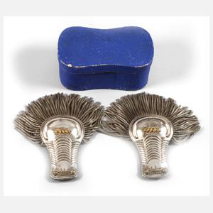 Paar Epauletten Italien, Silber