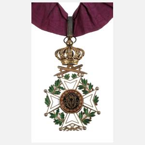 Orden Leopold II. Kommandeurskreuz mit Schwertern