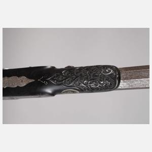 Perkussionspistole mit Damastlauf