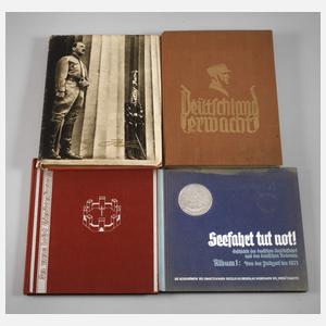Konvolut Bücher und Sammelbilderalben 3. Reich