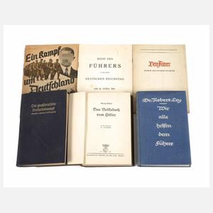 Sechs Bücher und Hefte 3. Reich