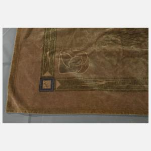 Große Samtdecke Jugendstil