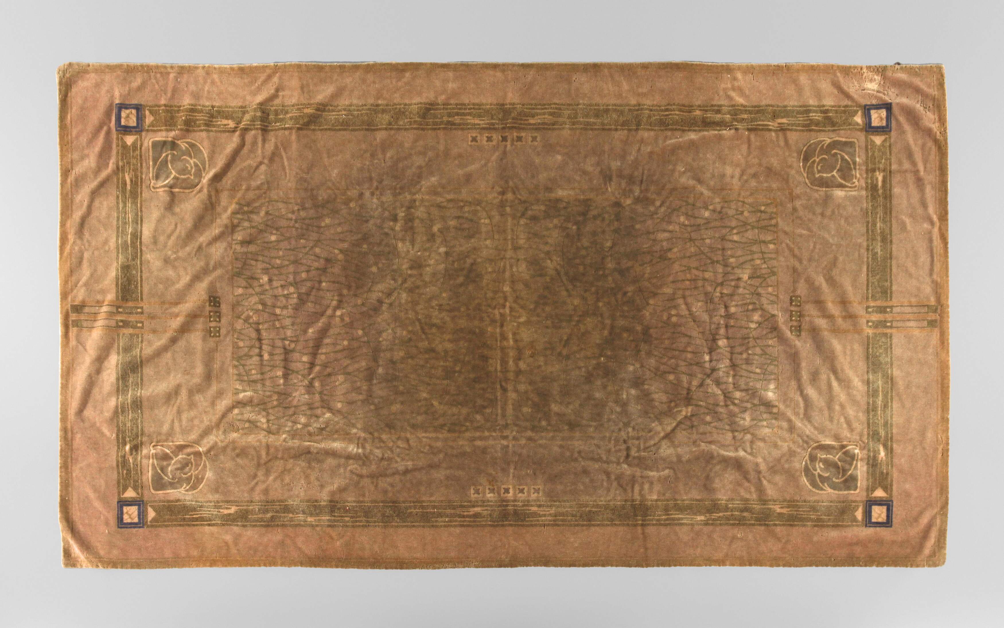 Große Samtdecke Jugendstil