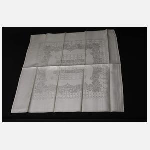 Große Tafelgarnitur Rosendekor