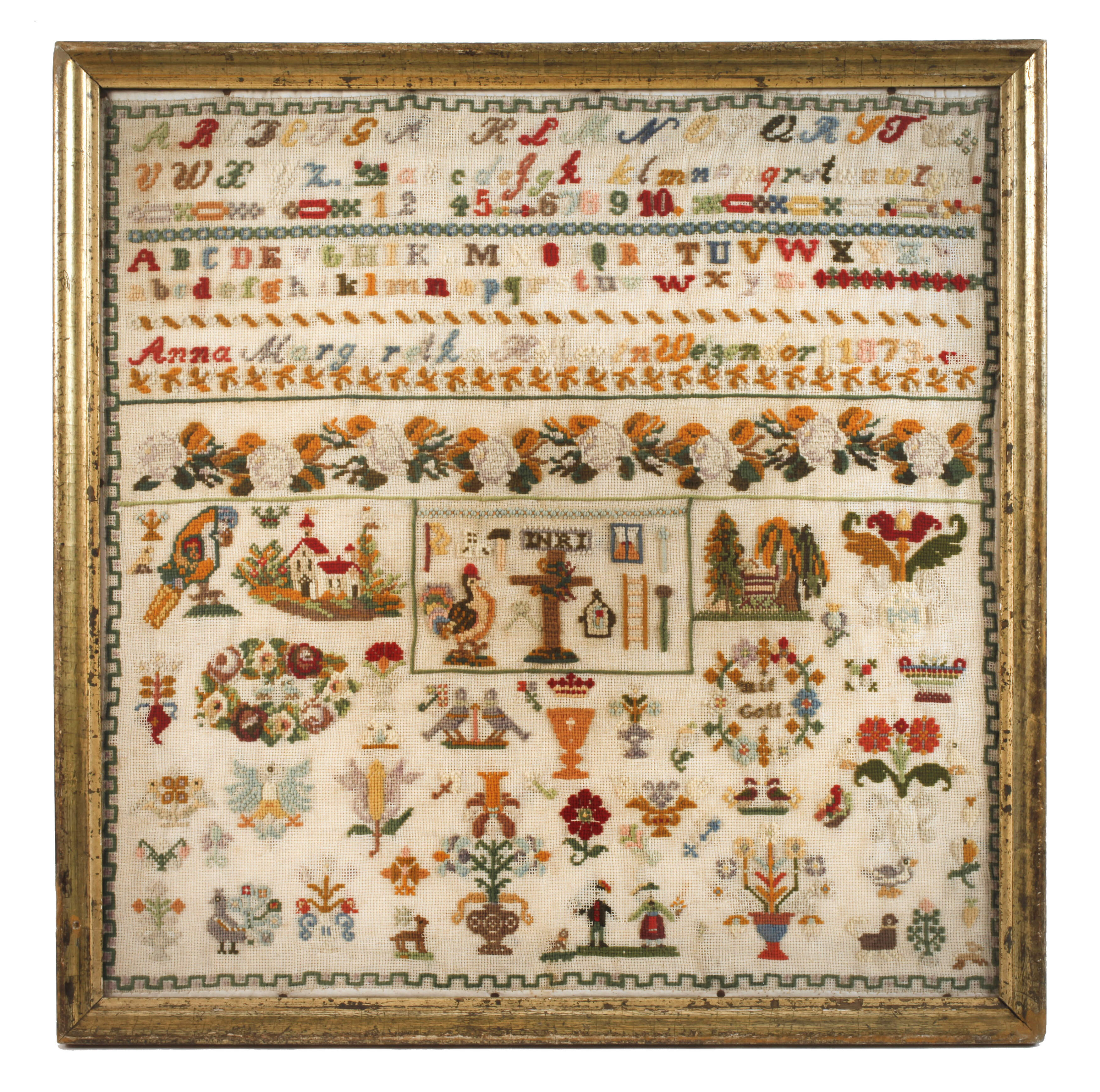 Großes Stickbild 1873