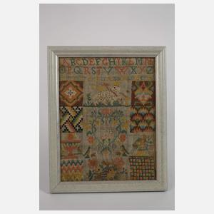 Stickmustertuch 1741