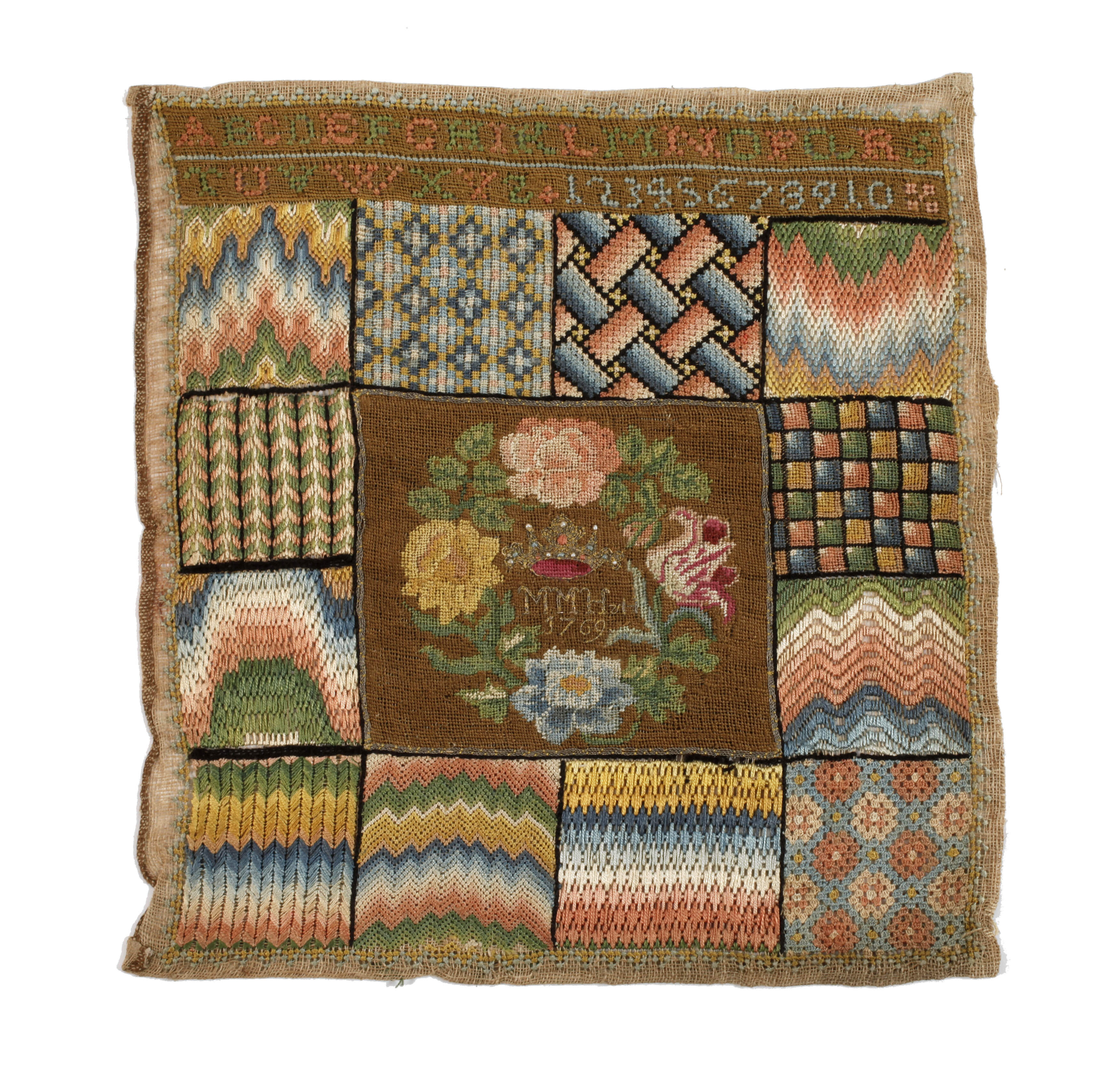 Stickmustertuch 1769