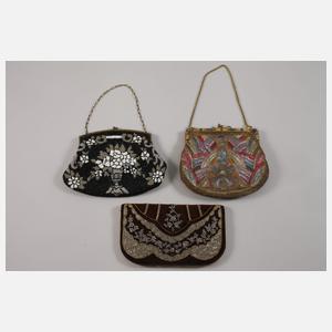 Konvolut Perltaschen