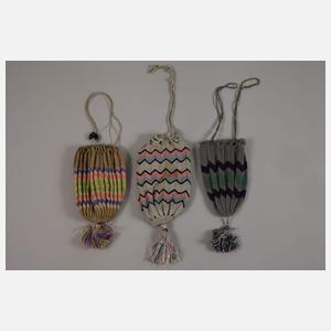 Konvolut Perltaschen Jugendstil/Art déco