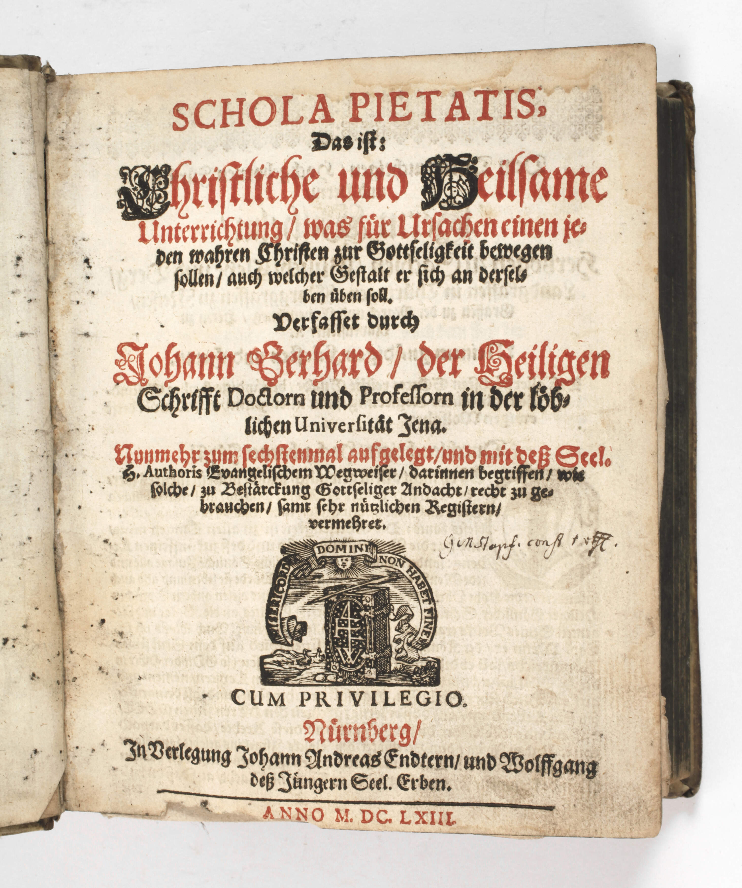 Schola Pietatis 1663