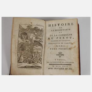 Zwei Bände Eroberung von Peru