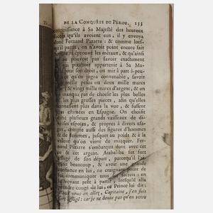 Zwei Bände Eroberung von Peru