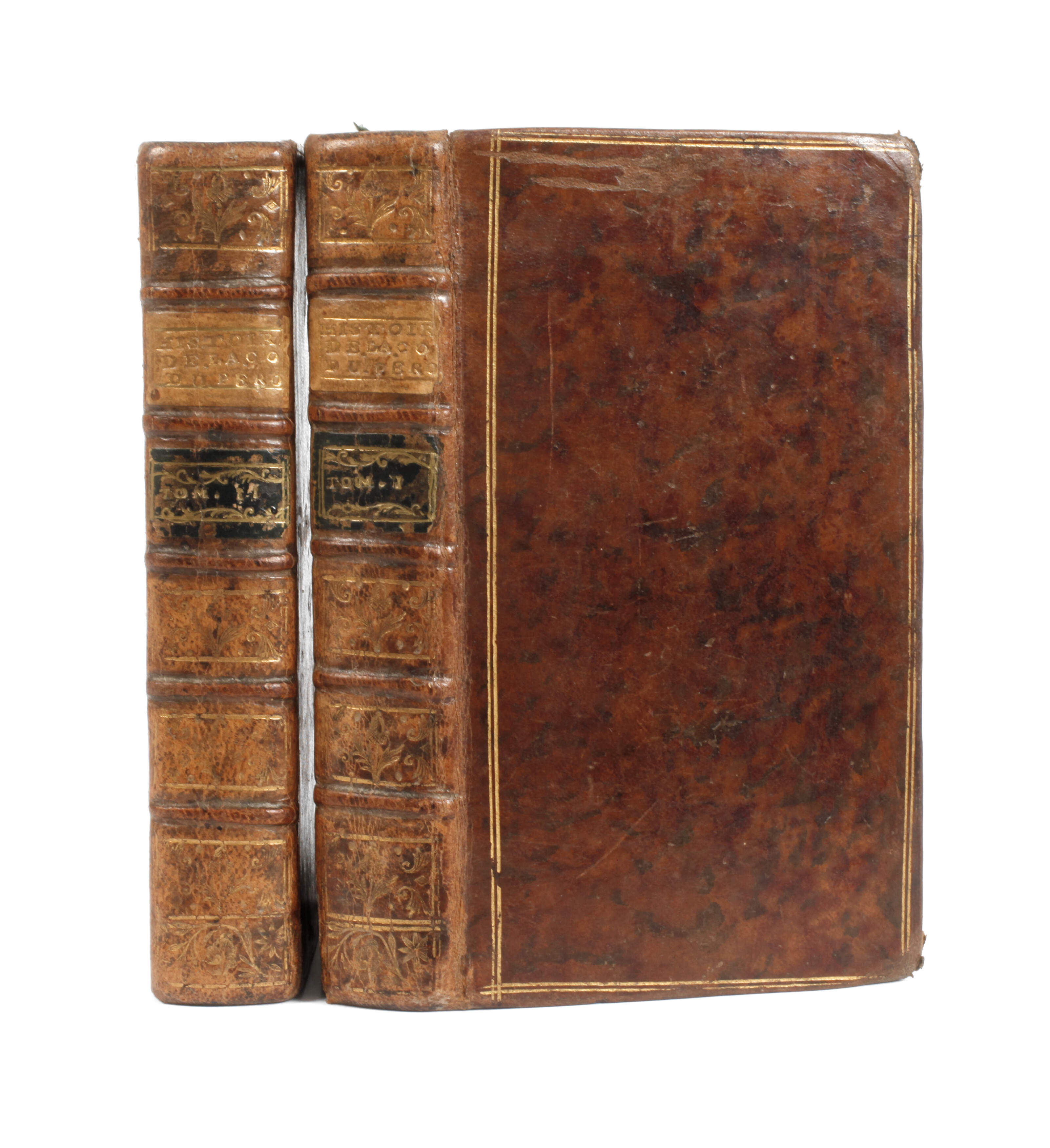 Zwei Bände Eroberung von Peru