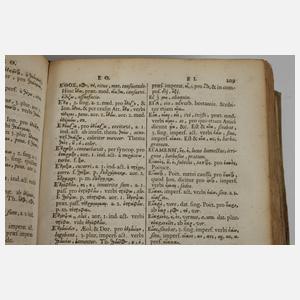 Vier alte Wörterbücher