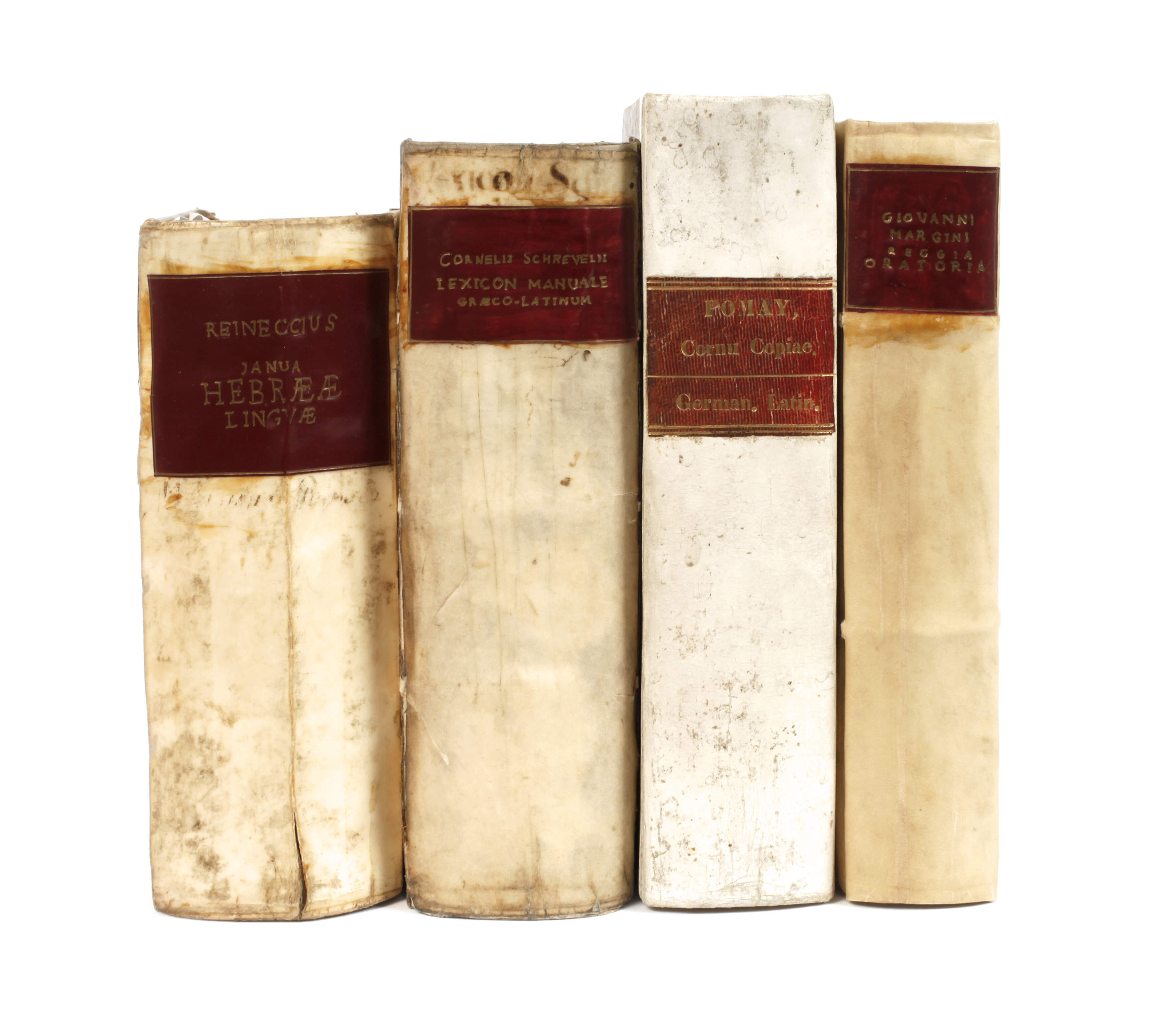 Vier alte Wörterbücher