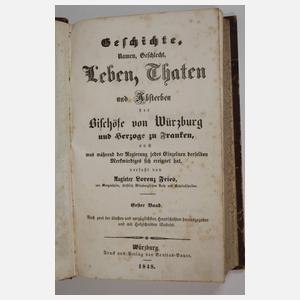 Zwei Bände Würzburger Chronik