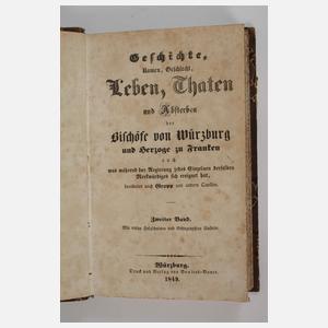 Zwei Bände Würzburger Chronik