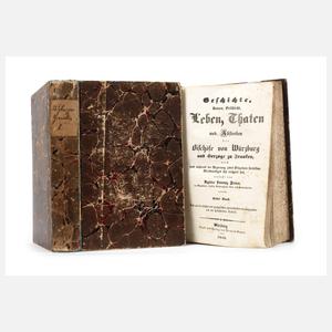 Zwei Bände Würzburger Chronik