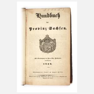 Handbuch der Provinz Sachsen 1839