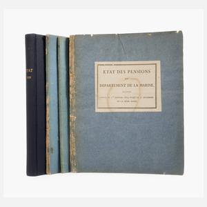 Vier Gehaltslisten französische Marine